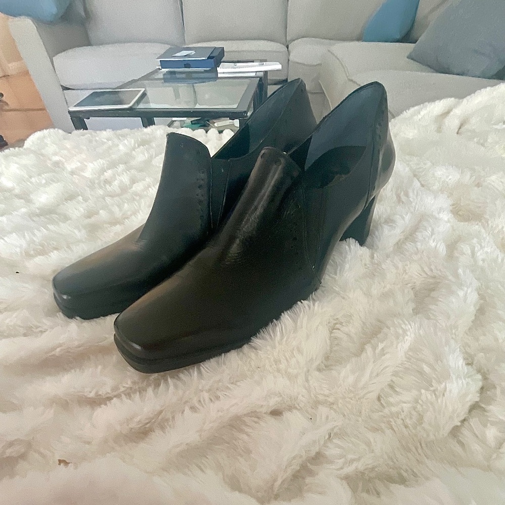Black Sudini Heeled Platform Booties